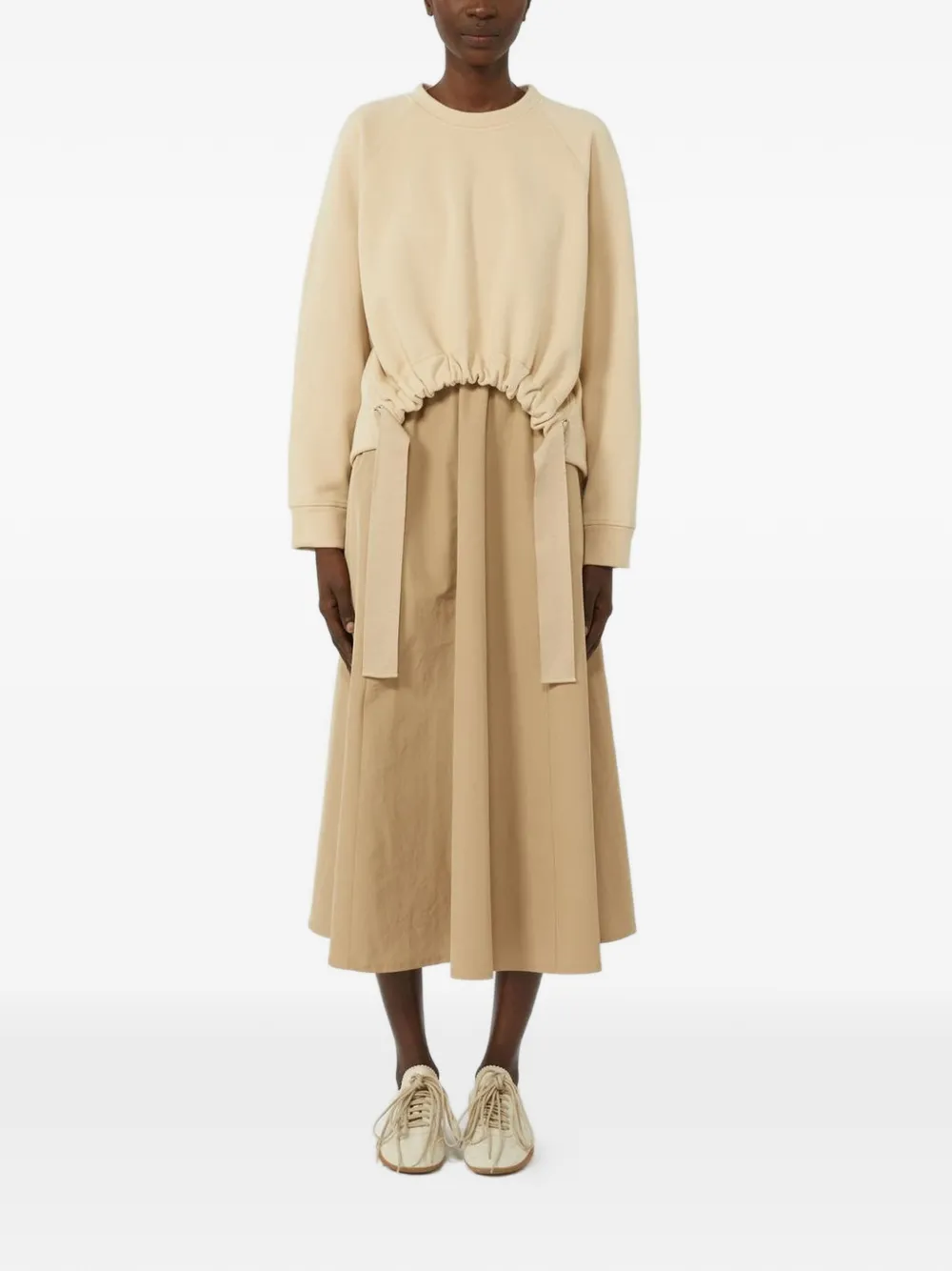  Weekend Max Mara A-line Midi Dress Set - Neutrals 
