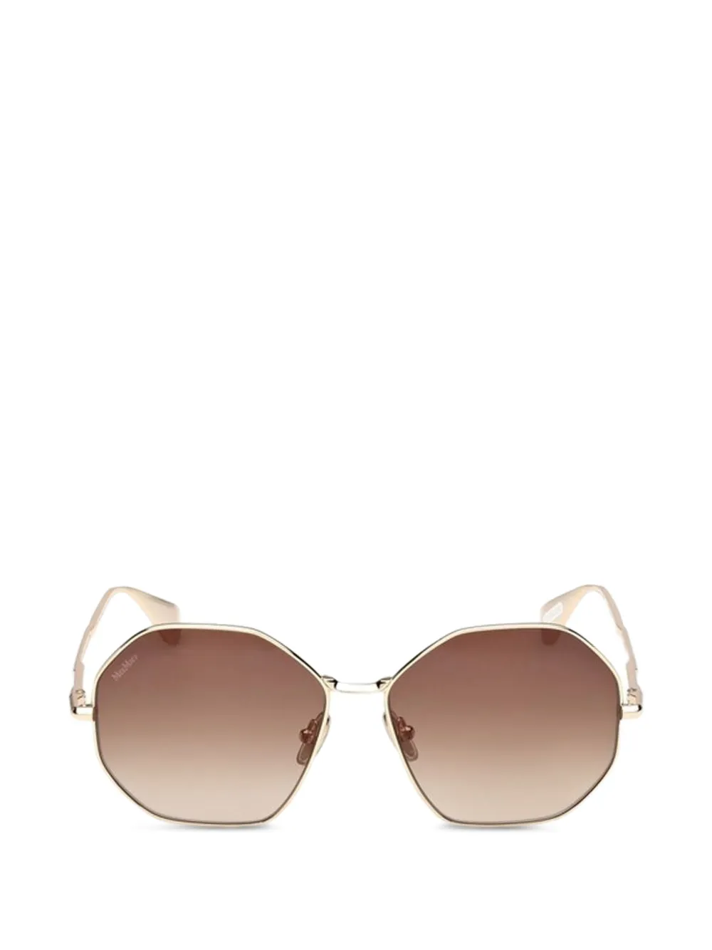 Max Mara geometric-frame sunglasses - Oro