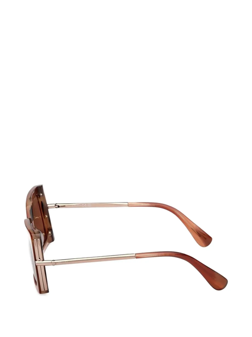  Max Mara Rectangle Sunglasses - Brown 
