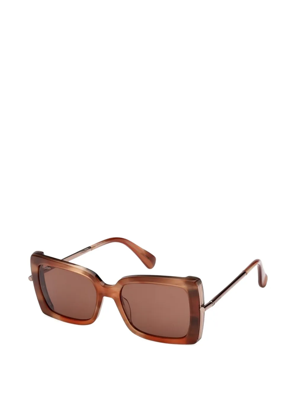  Max Mara Rectangle Sunglasses - Brown 