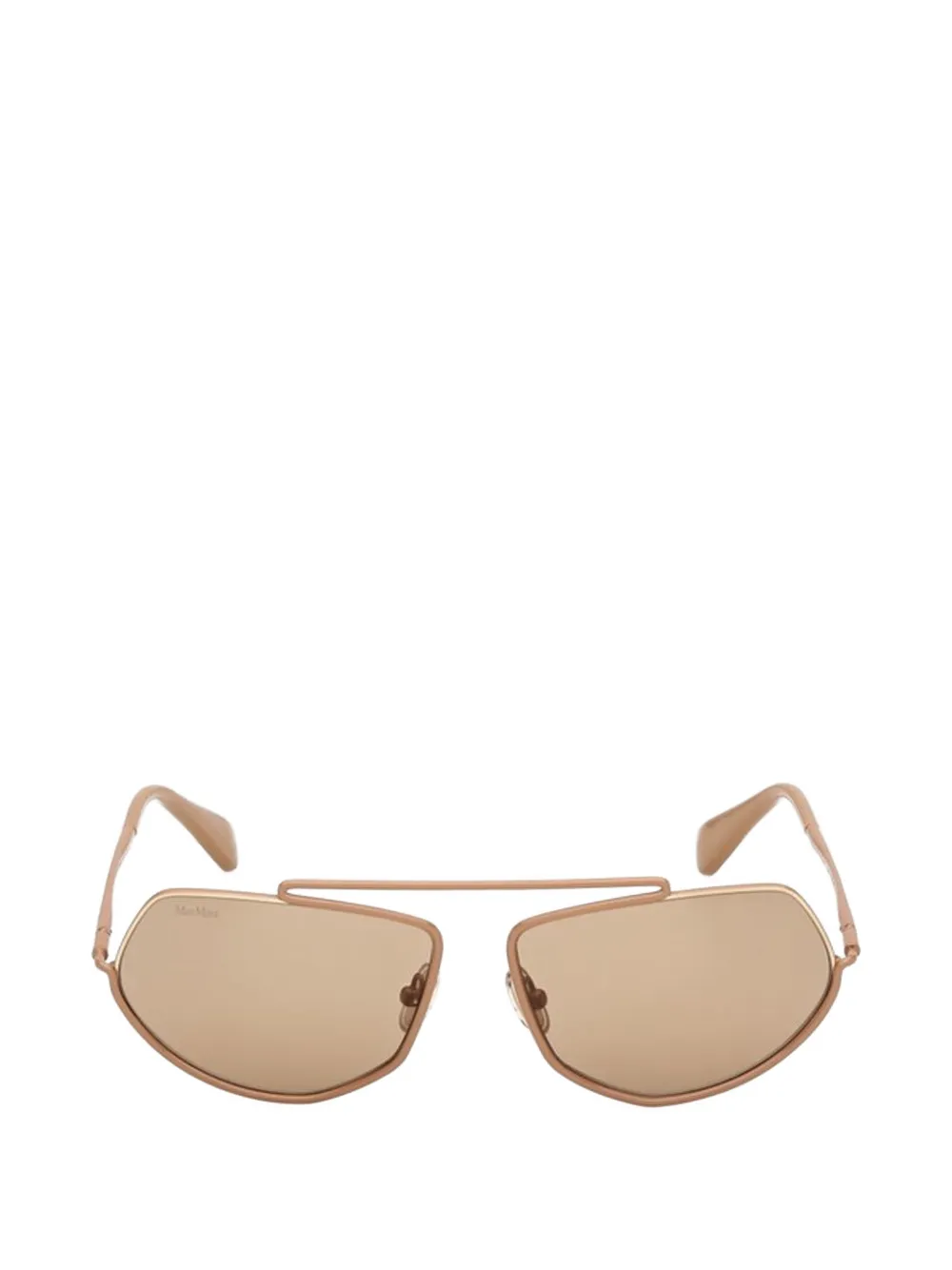 Max Mara Geometric-frame Sunglasses In Neutral