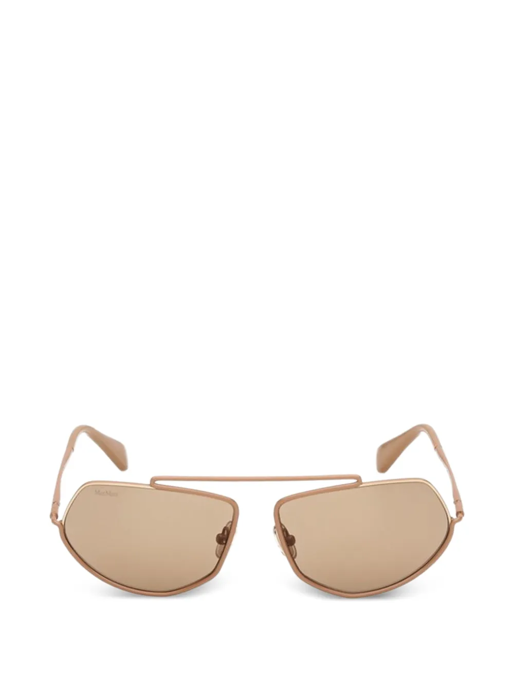 Max Mara geometric-frame sunglasses - Toni neutri