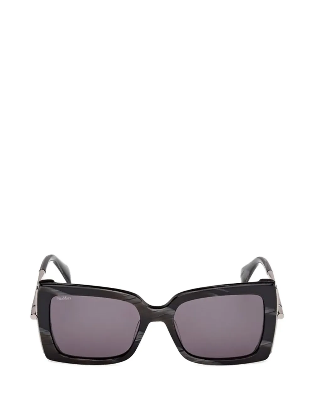 Max Mara Geometric-frame Sunglasses In Black
