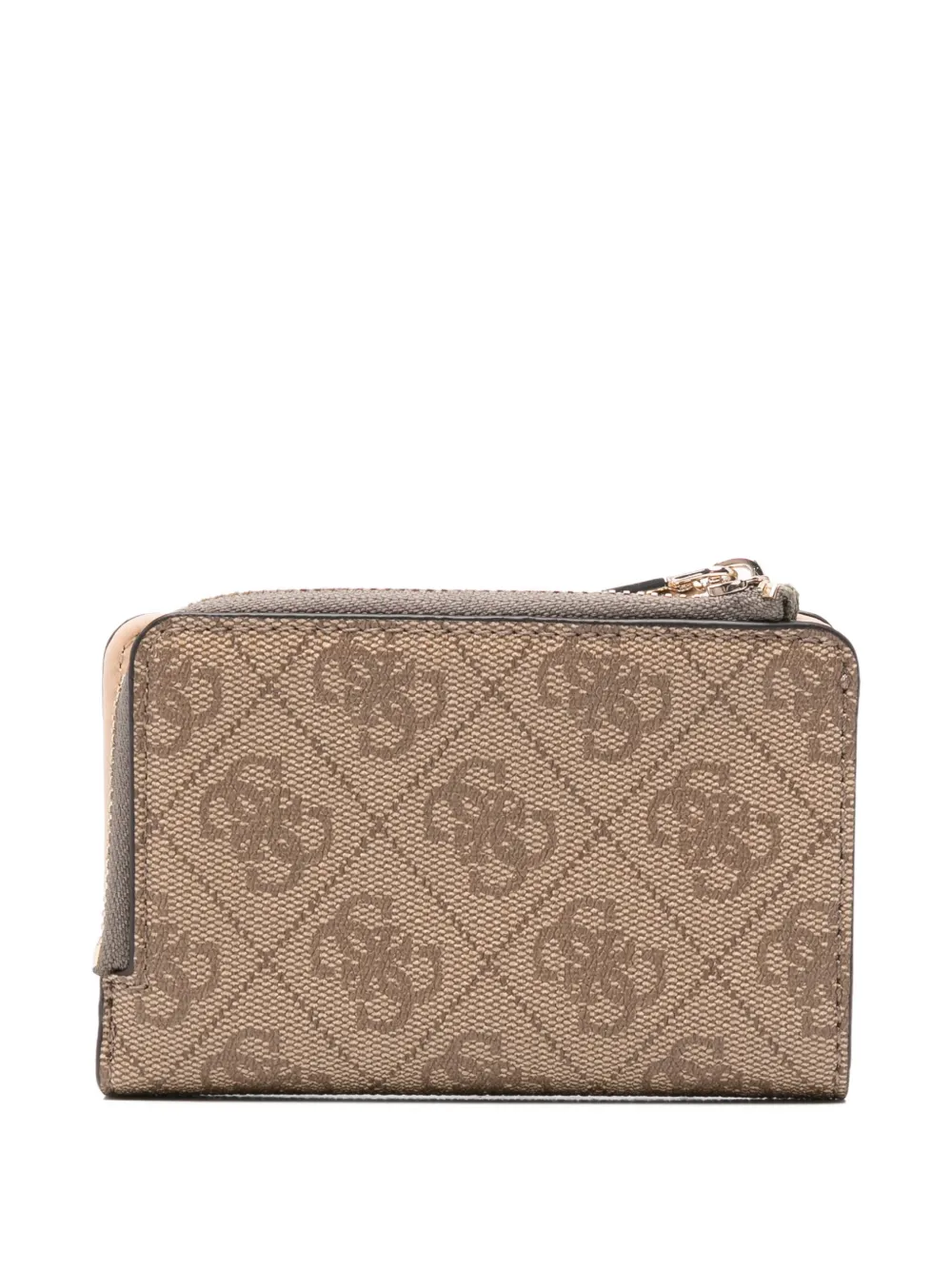  Guess Usa Monogram-pattern Wallet - Brown 