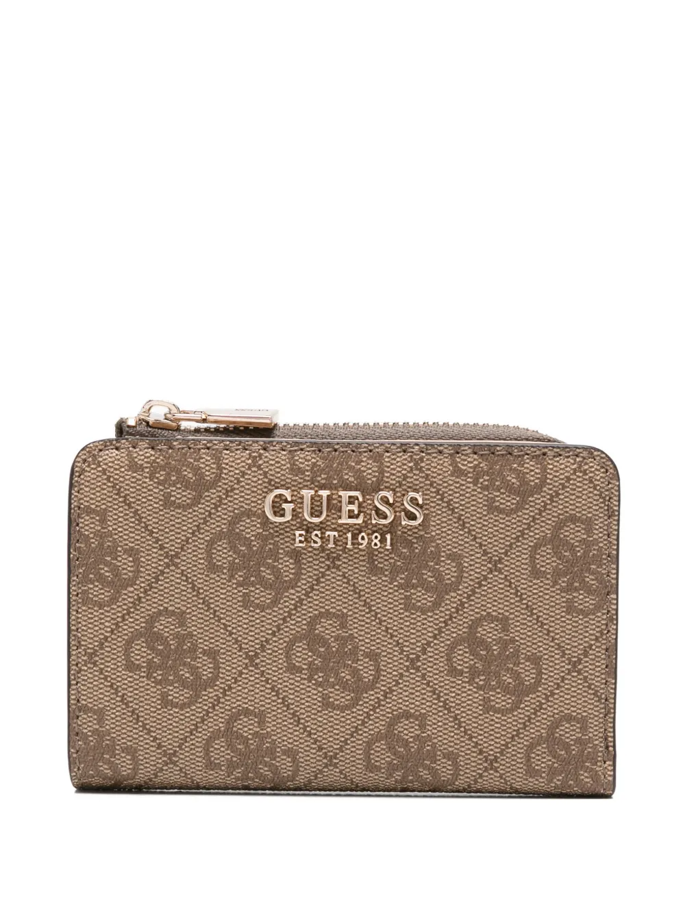 GUESS USA monogram-pattern wallet - Marrone