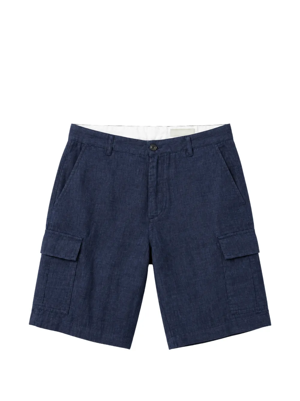 Seventy Linen Cargo Shorts In Blue