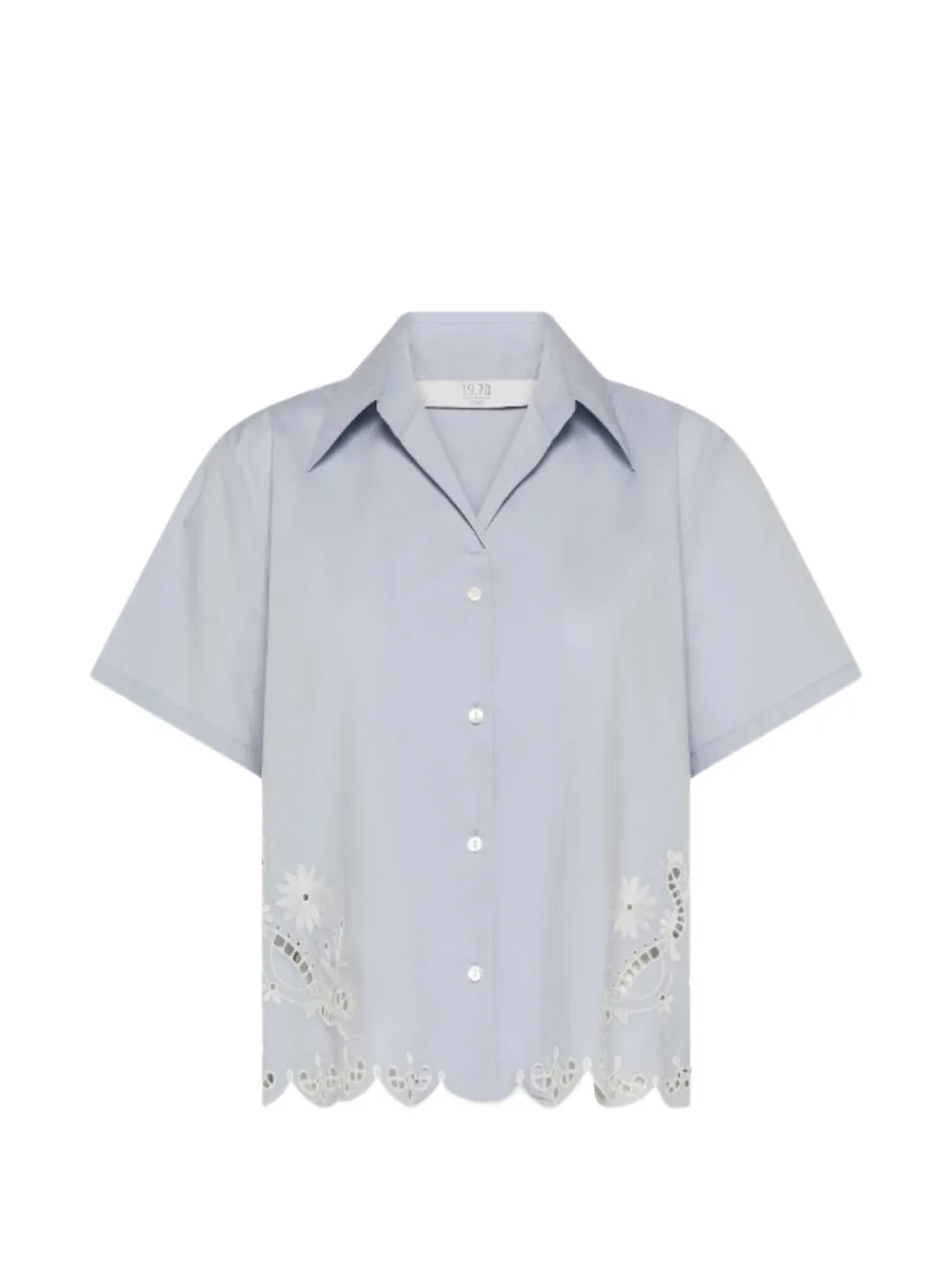 Seventy floral lace shirt - Blau