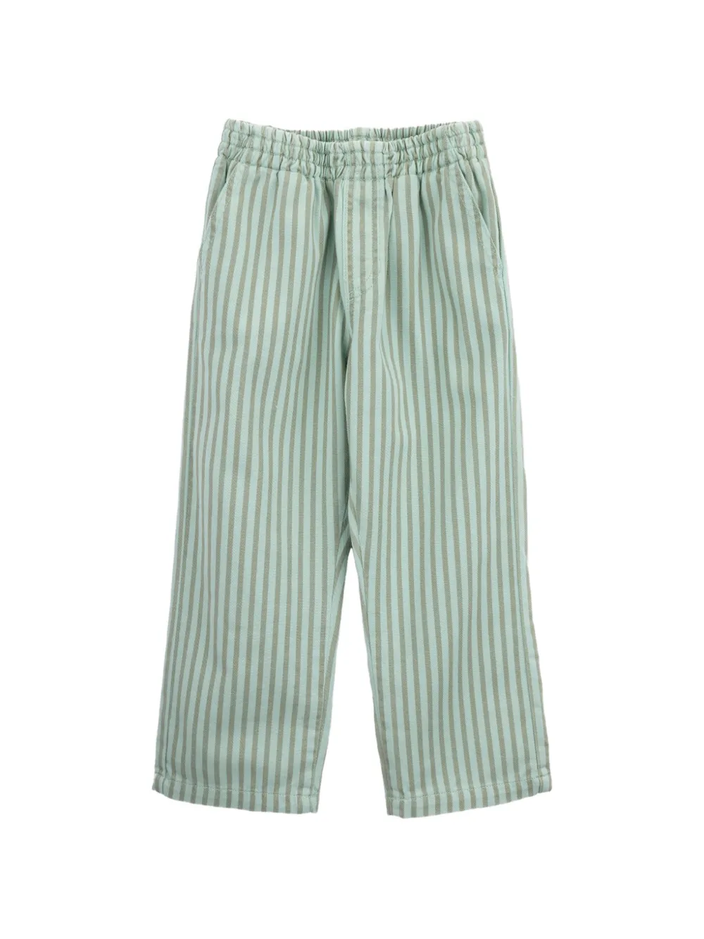 Knot Cairo striped twill trousers - Verde