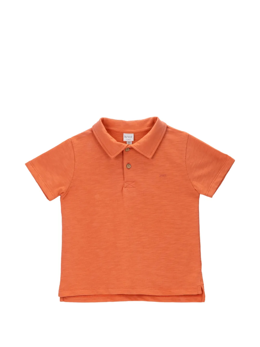 Knot Babies' Lenon Polo Shirt In Orange