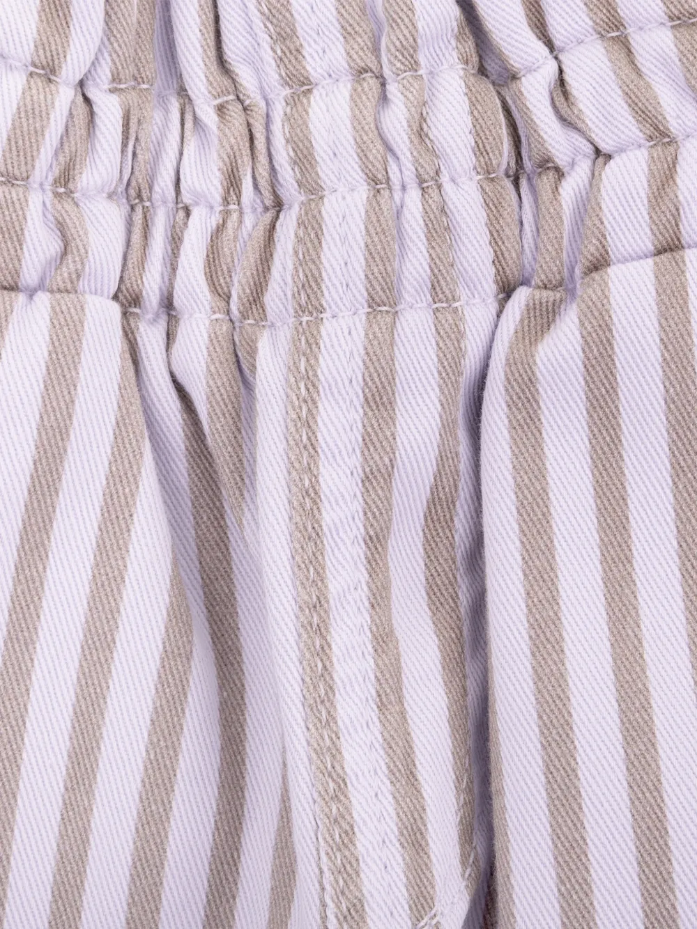  Knot Striped Twill Trousers - Purple 