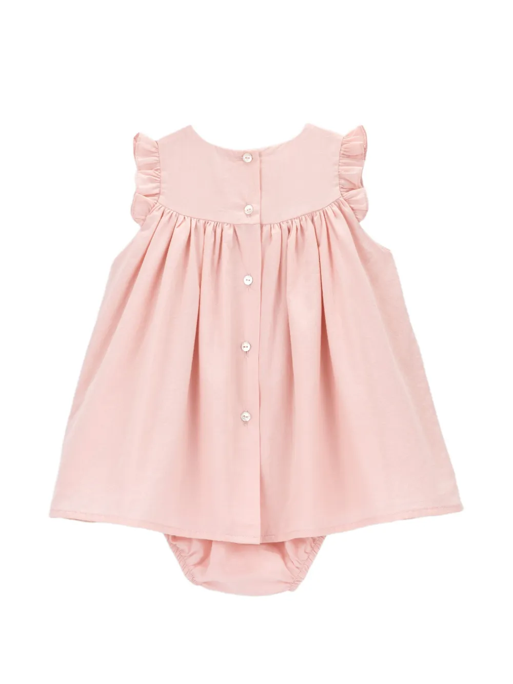 Knot Blossom jurk met ruches Roze