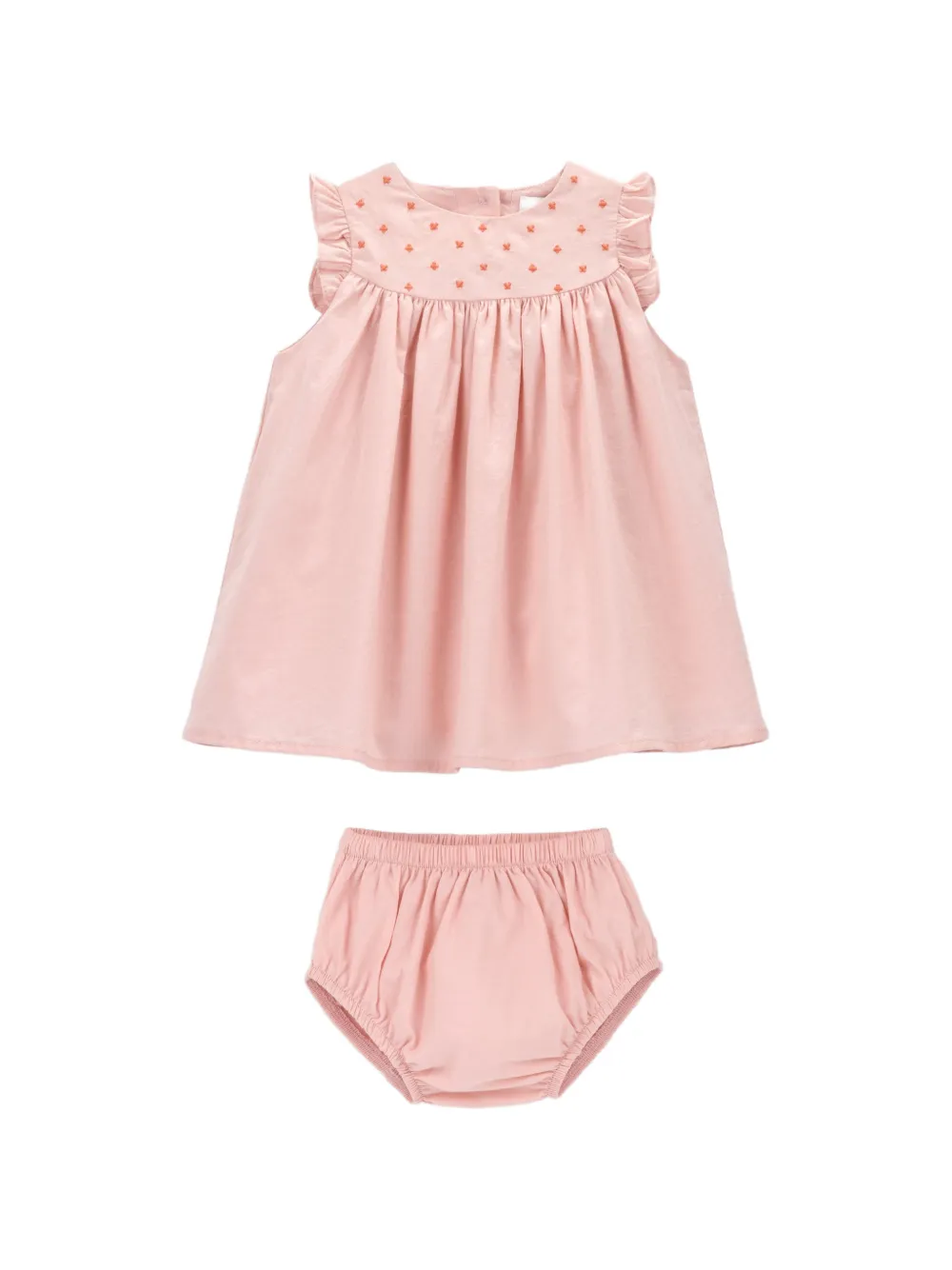 Knot Blossom jurk met ruches Roze