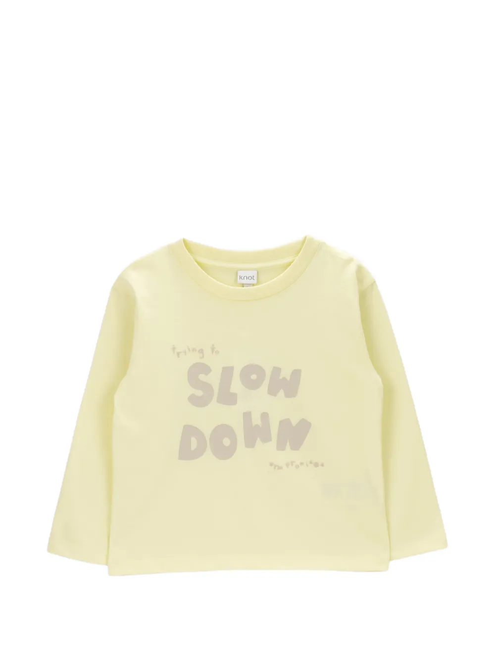 Knot Kids' Slow Down T-shirt In Yellow