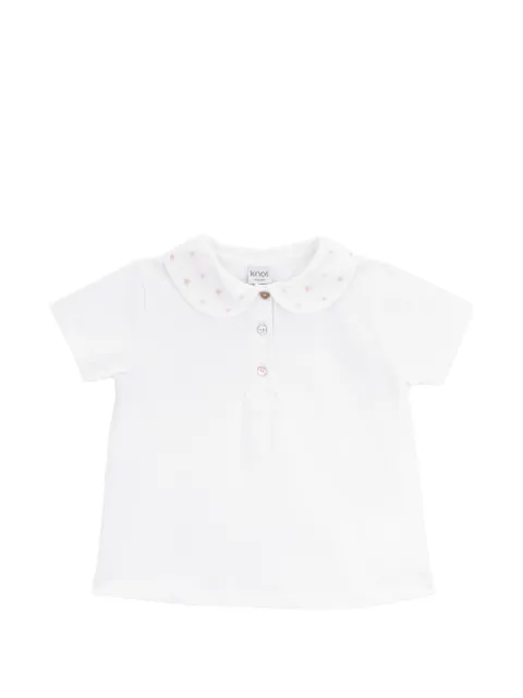 Knot Florence floral collar polo