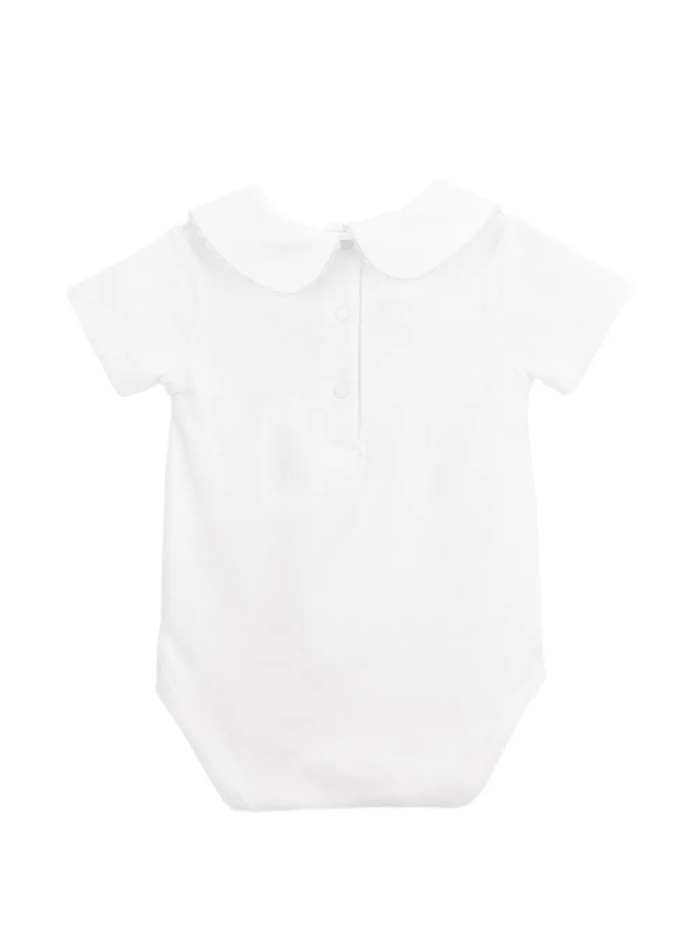 Knot Sprinkles romper met gewelfde kraag Wit