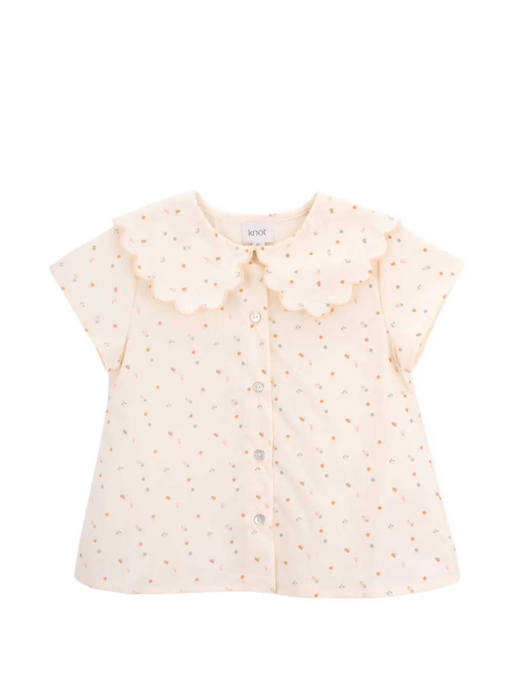 Knot Ellie Bluse mit Blumen-Print - Nude