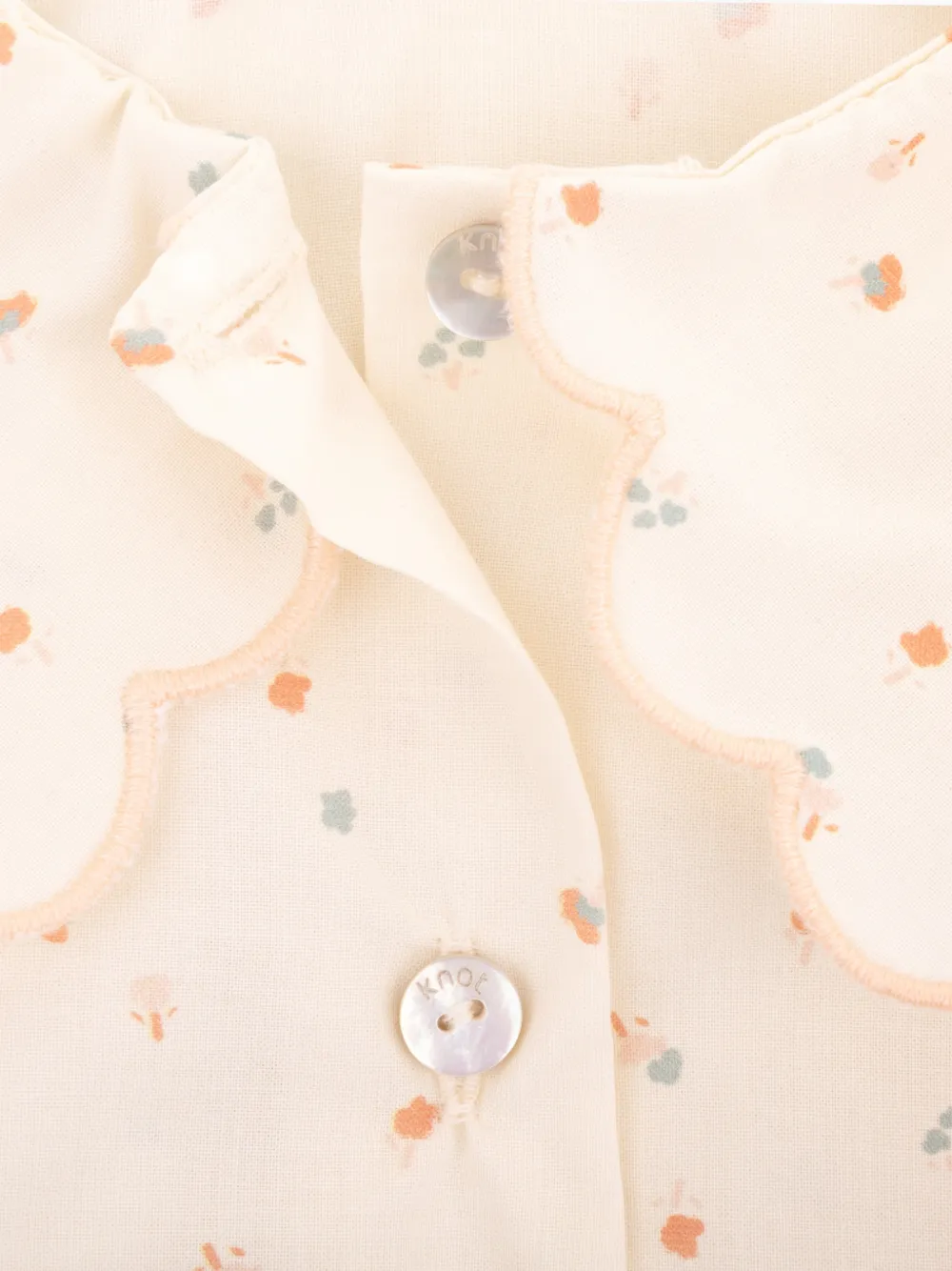  Knot Ellie Floral-print Blouse - Neutrals 