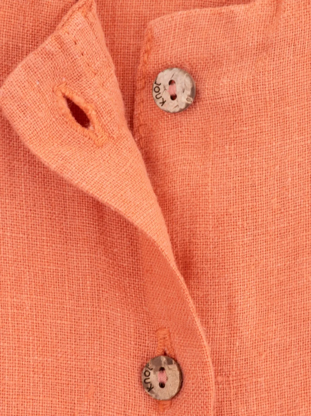 Knot Riah button-up jurk Oranje