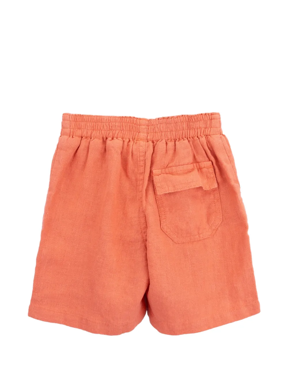 Knot Julien shorts met elastische taille Oranje