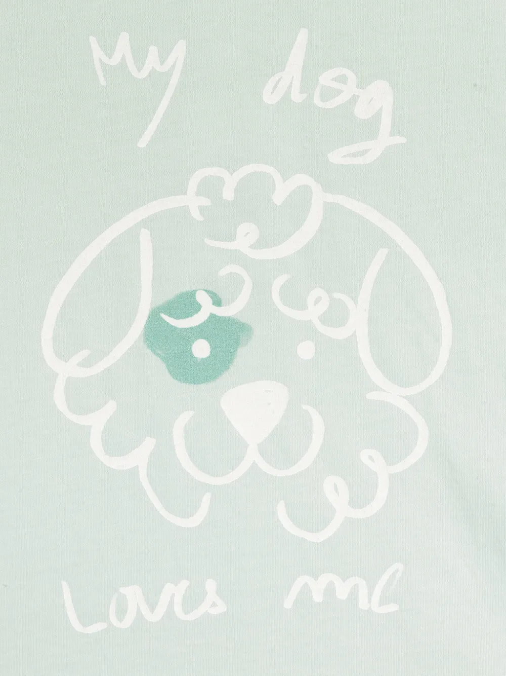 Knot T-shirt met print Groen