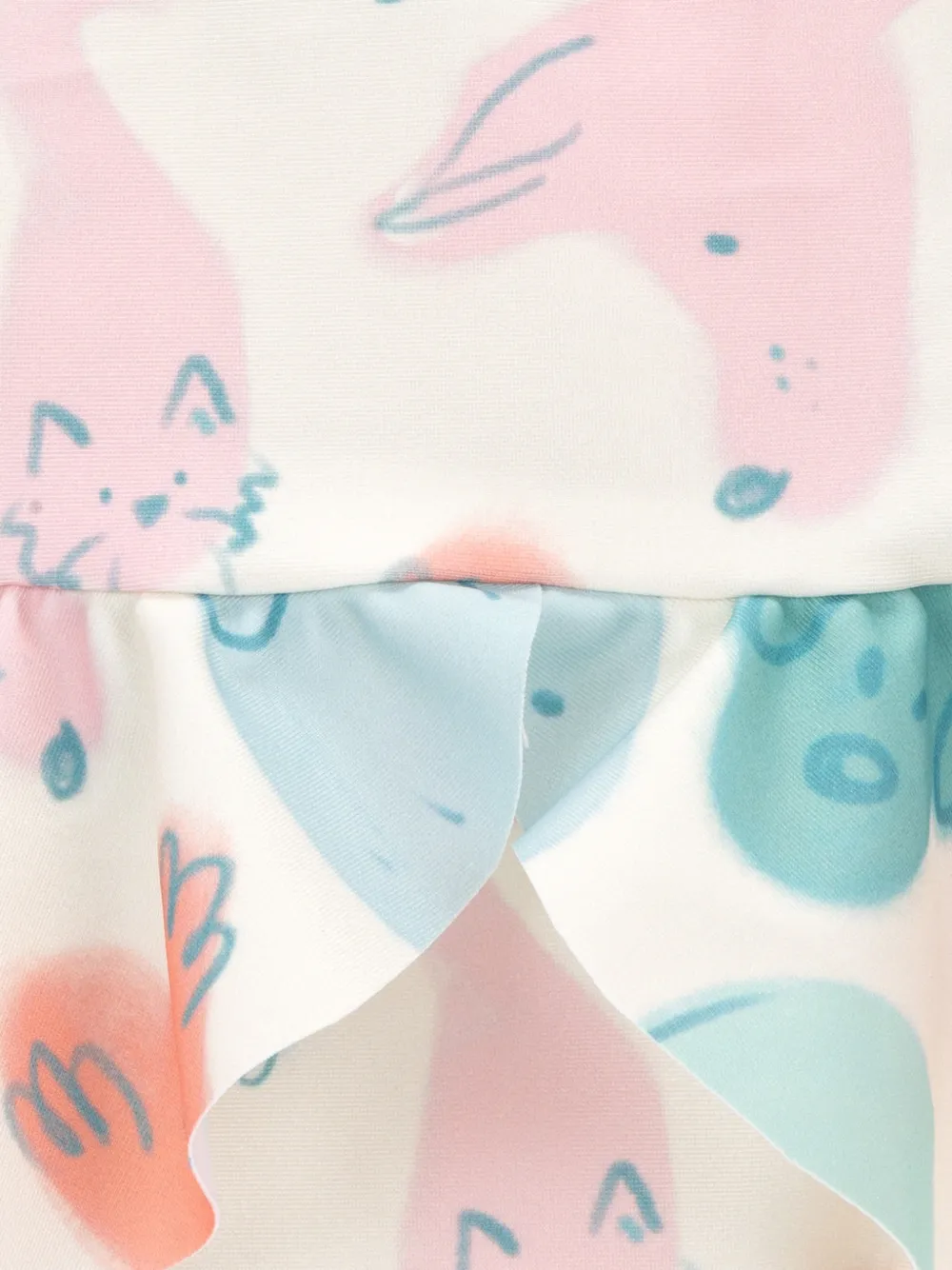 Knot Olivia badpak met dierenprint Wit