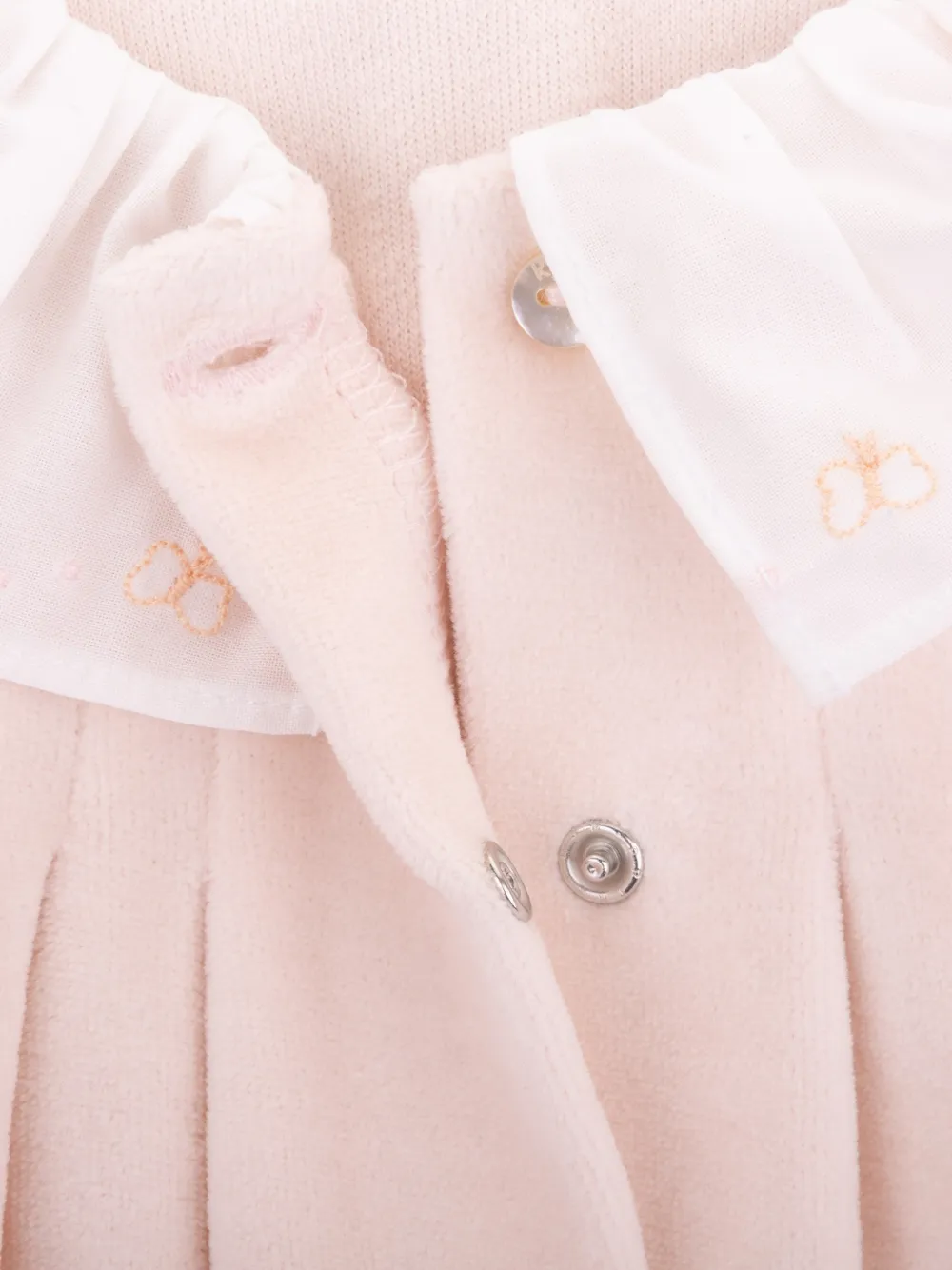 Knot Romper met ruches Roze