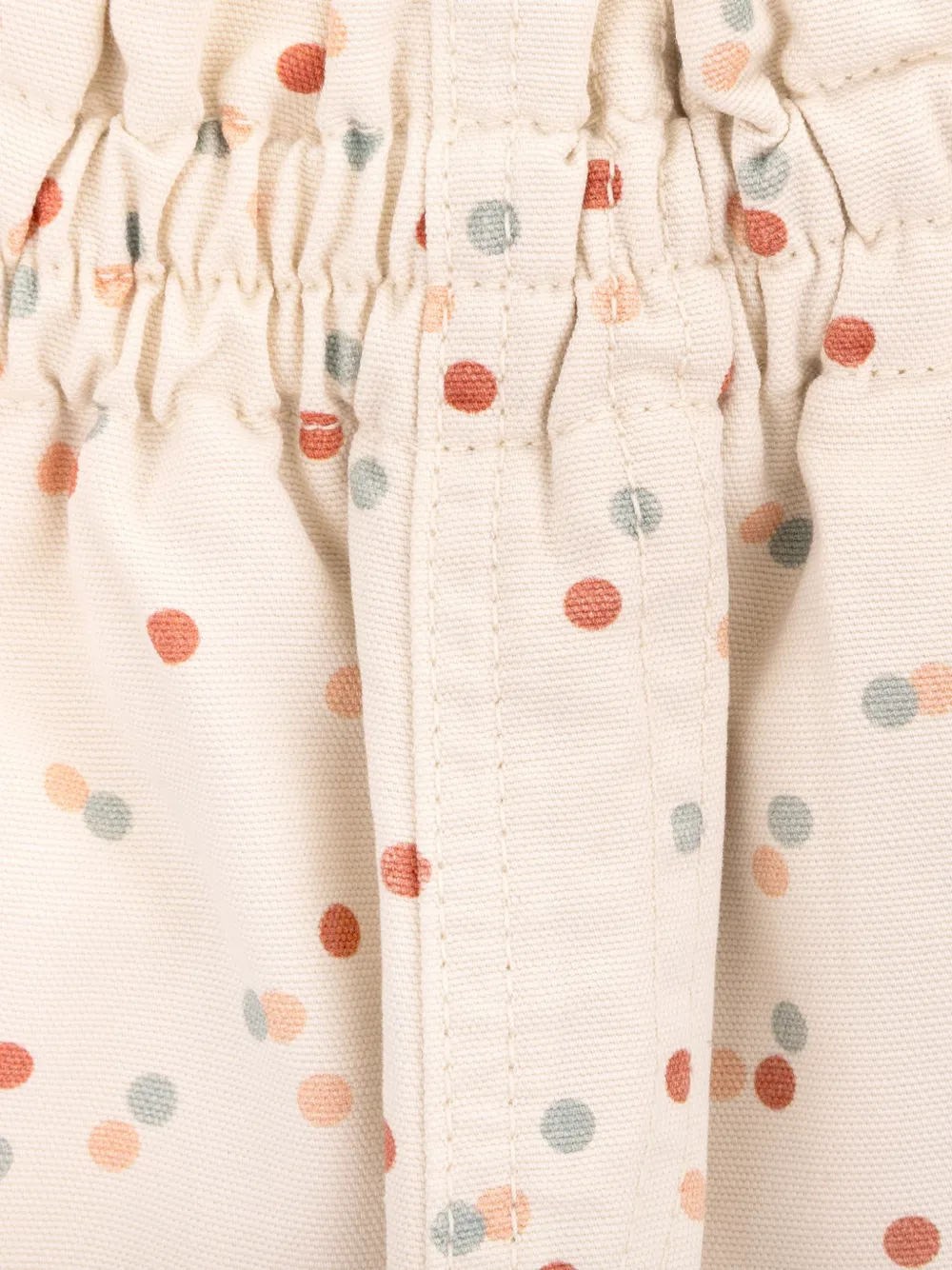  Knot Polka Dots-pattern Cotton Trousers - Neutrals 