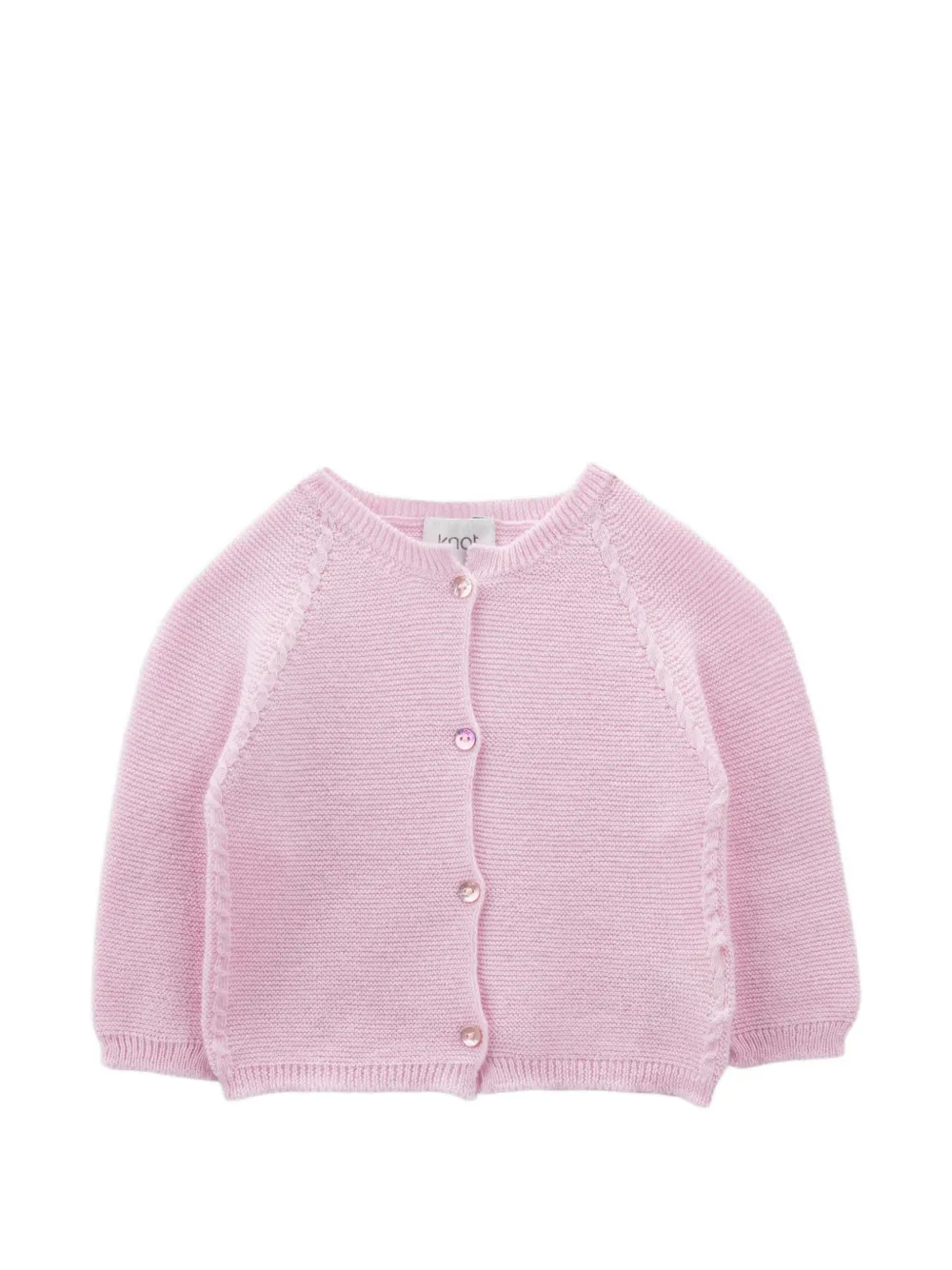 Knot Lou buttoned cardigan - Rosa