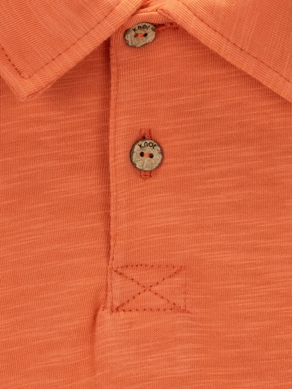 Knot Poloshirt met knopen Oranje