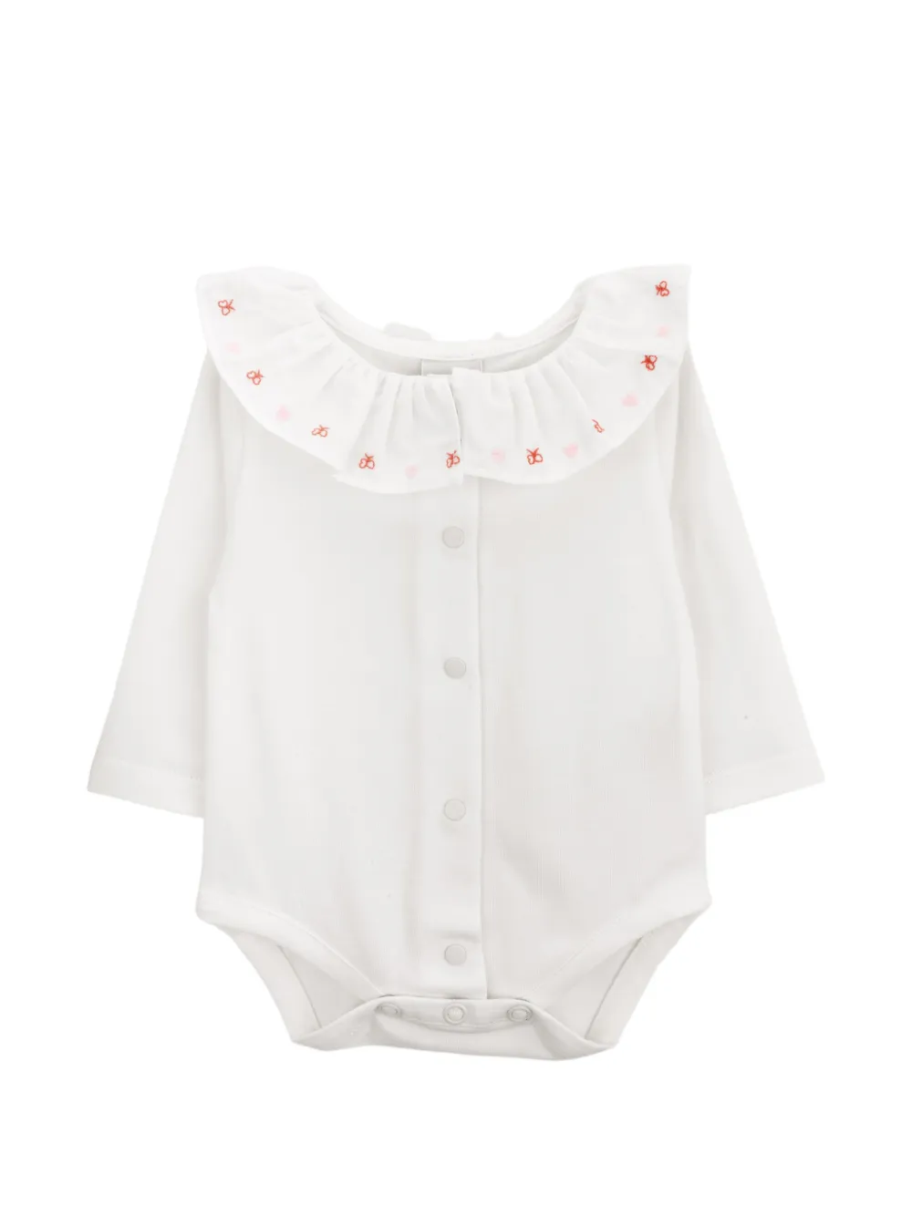 Knot Lenora romper met ruches Wit