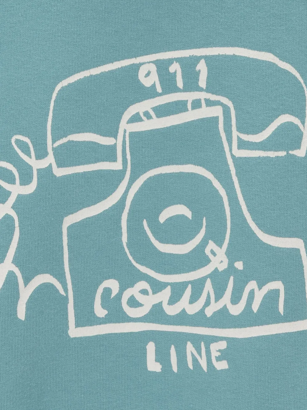  Knot Cousin Printed Sweatshirt - Blue 