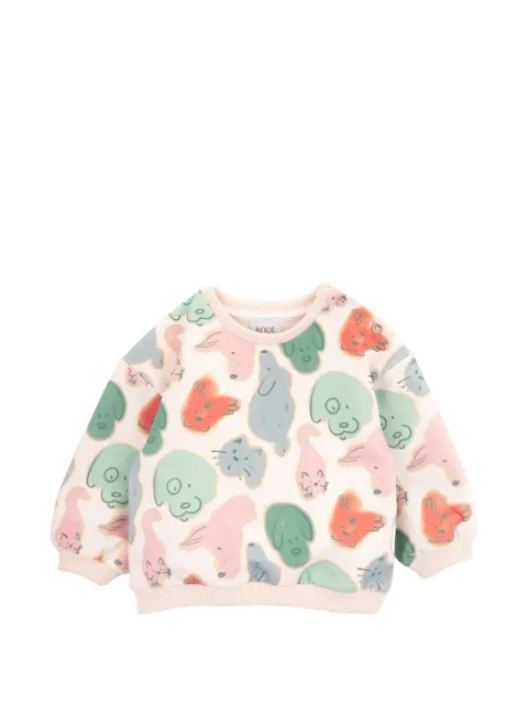 Knot アニマルプリント スウェットシャツ