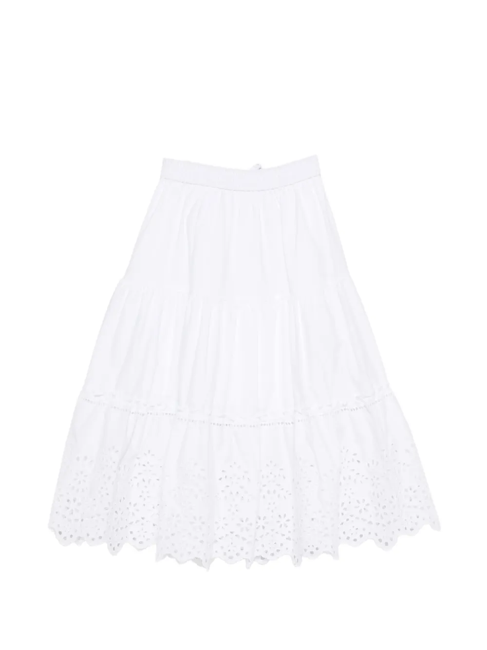Ermanno Scervino Junior Gelaagde rok Wit