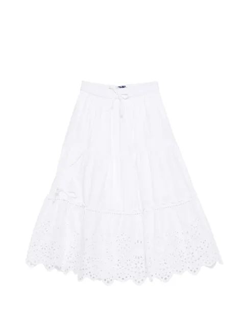 Ermanno Scervino Junior tiered eyelet skirt