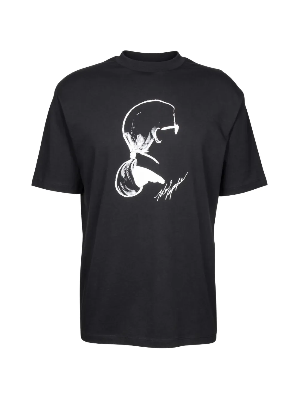 Karl Lagerfeld graphic-print T-shirt Zwart
