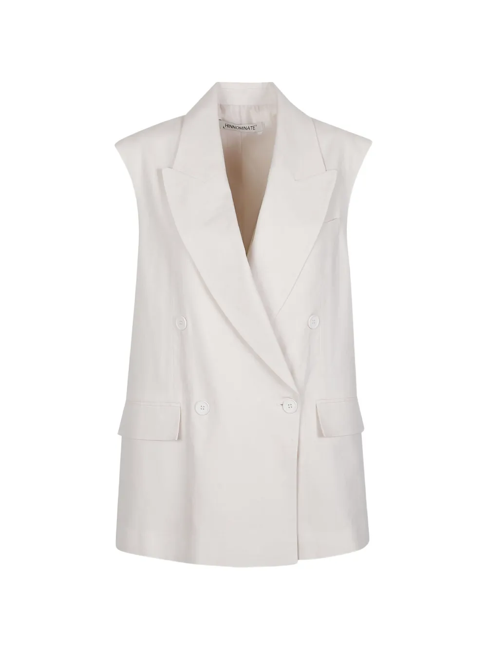 HINNOMINATE double-breasted waistcoat - Neutrals