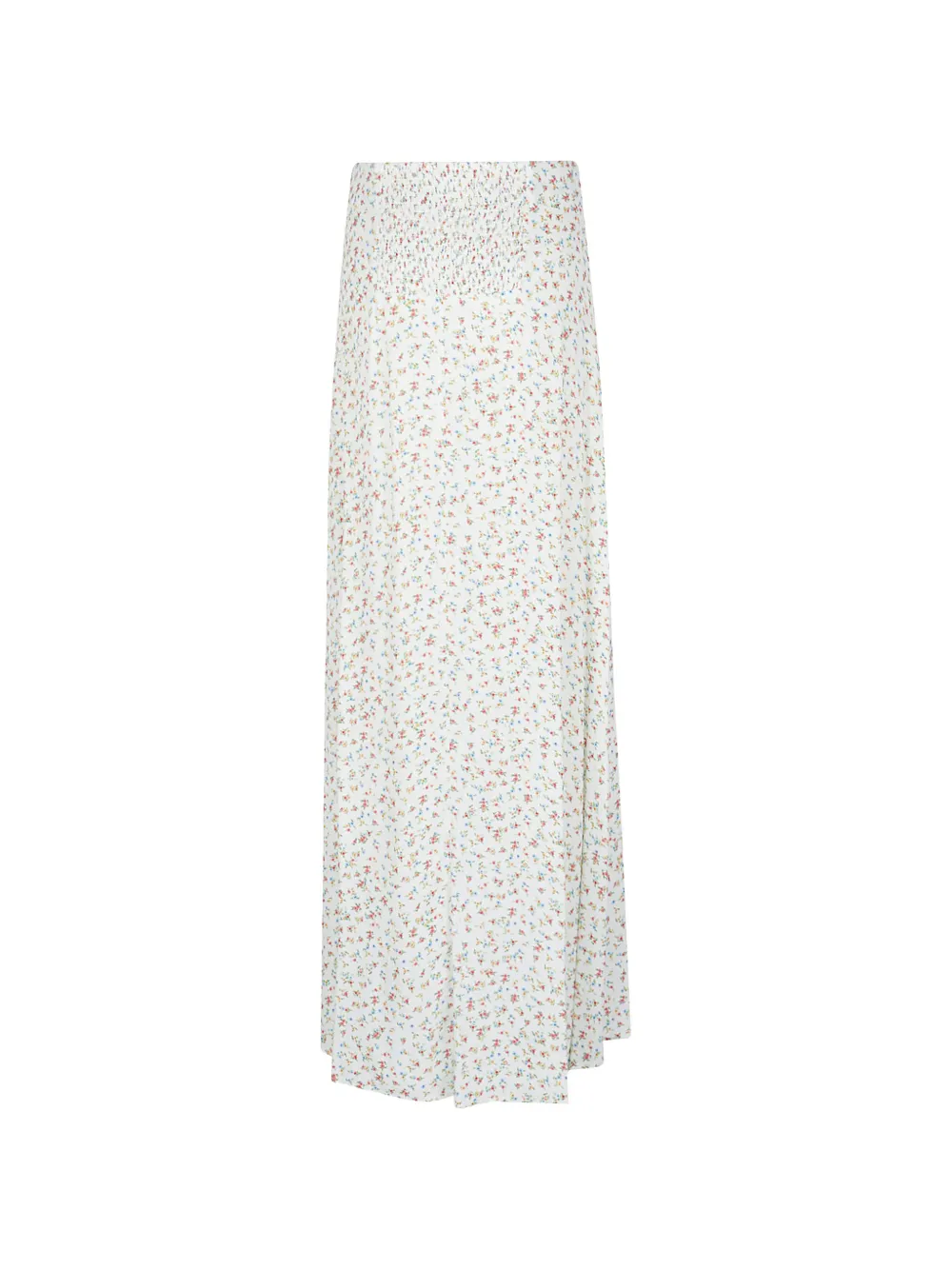  Mar De Margaritas Floral-pattern Split Skirt - White 