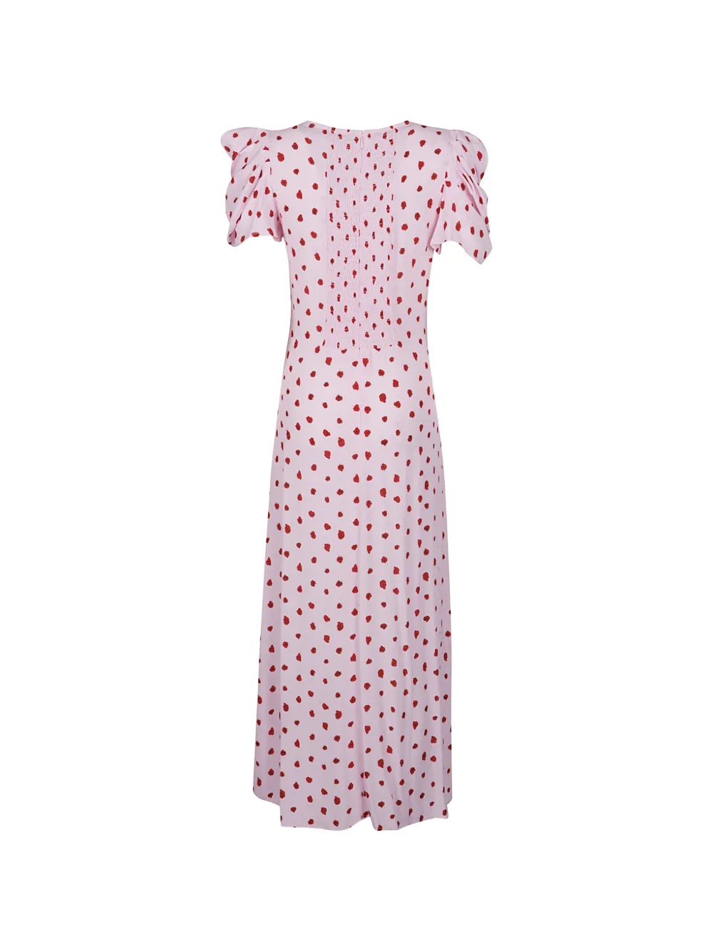  Mar De Margaritas Kristel Shirred-back Print Dress - Pink 