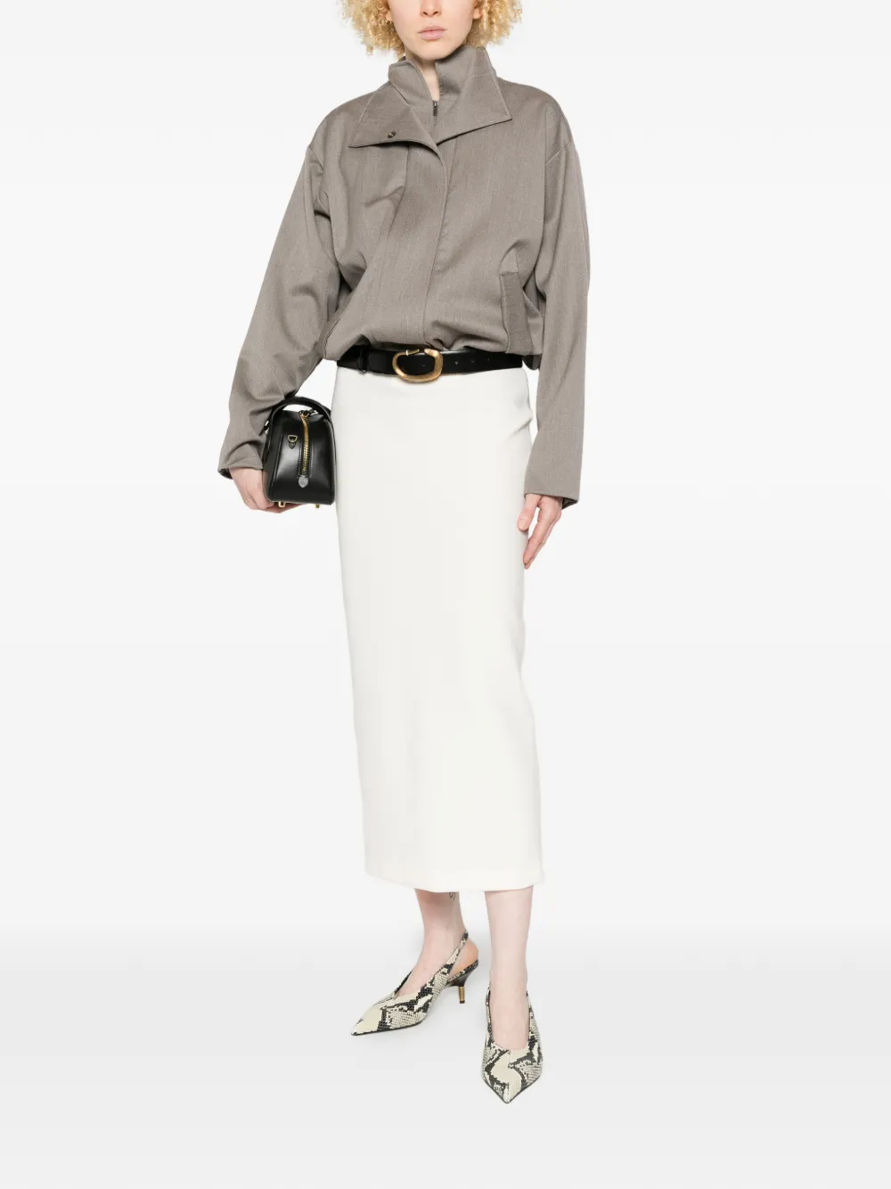  Max Mara Brandy Midi Skirt - Neutrals 