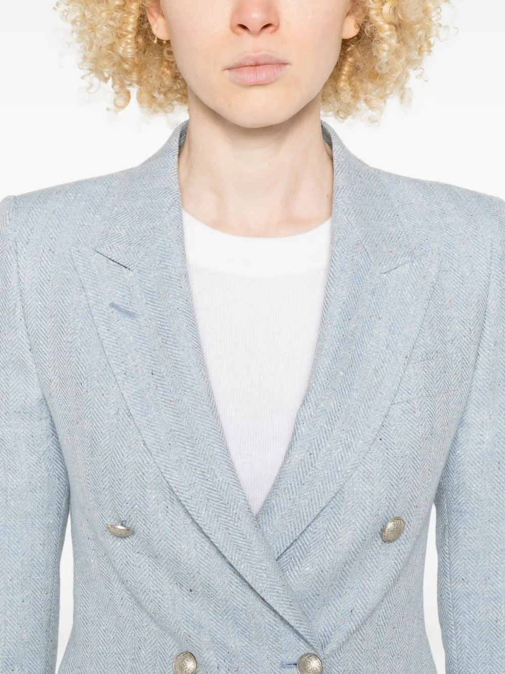 Tagliatore Blazer met dubbele rij knopen Blauw