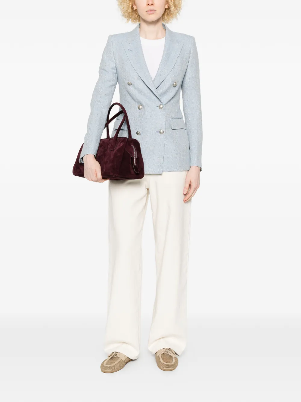 Tagliatore Blazer met dubbele rij knopen Blauw