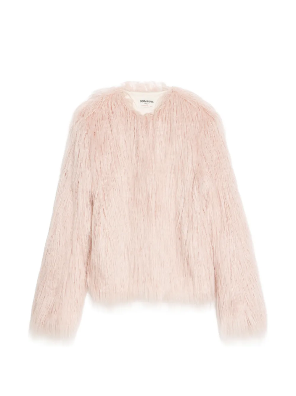 Zadig&Voltaire Freddie Curly faux fur coat - Rosa