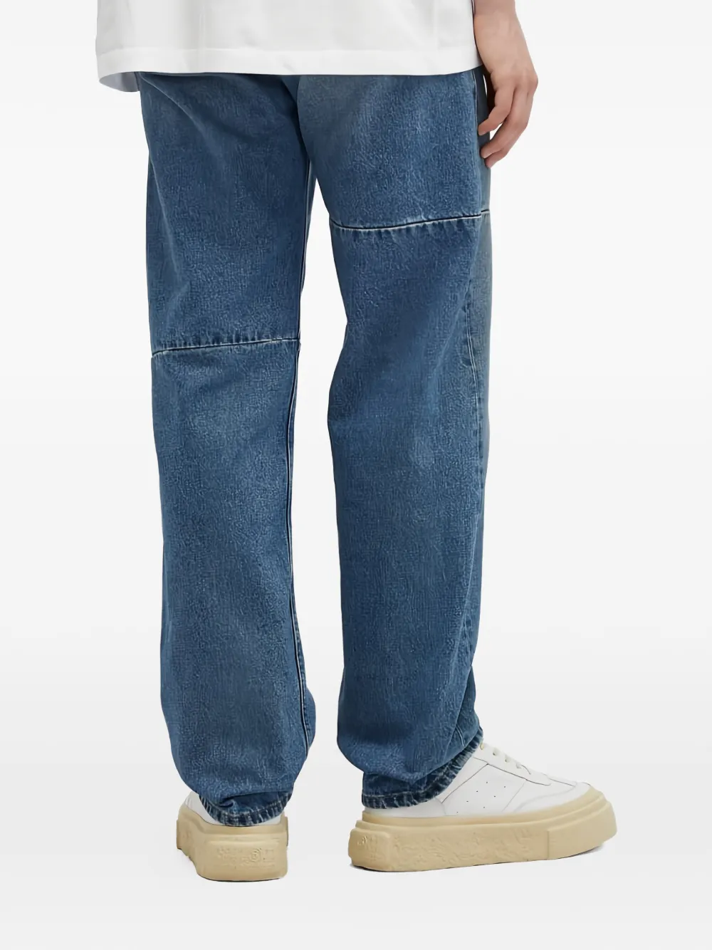 MM6 Maison Margiela Denim jeans met vlakken Blauw