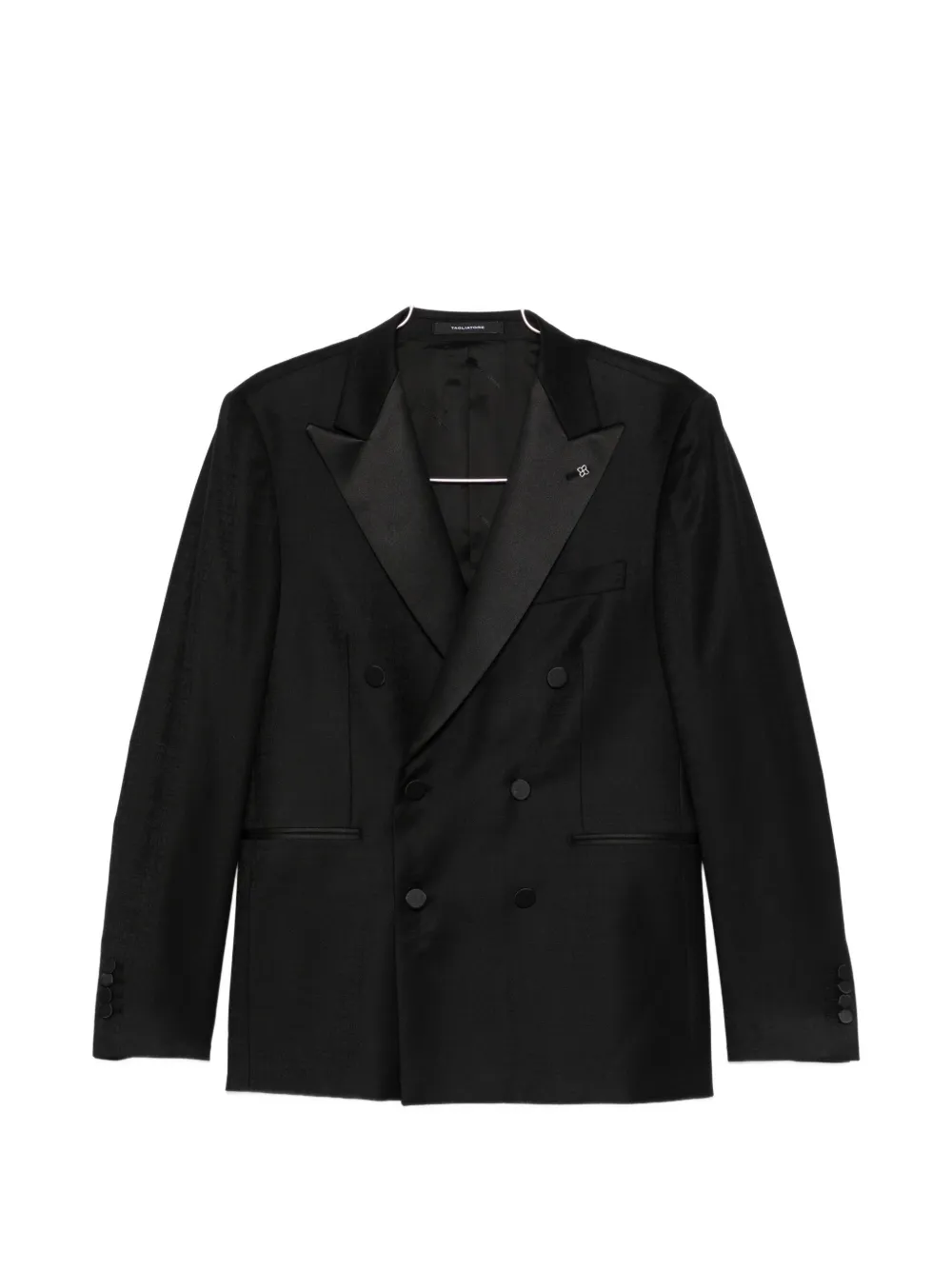 Tagliatore double-breasted peak-lapel suit - Nero