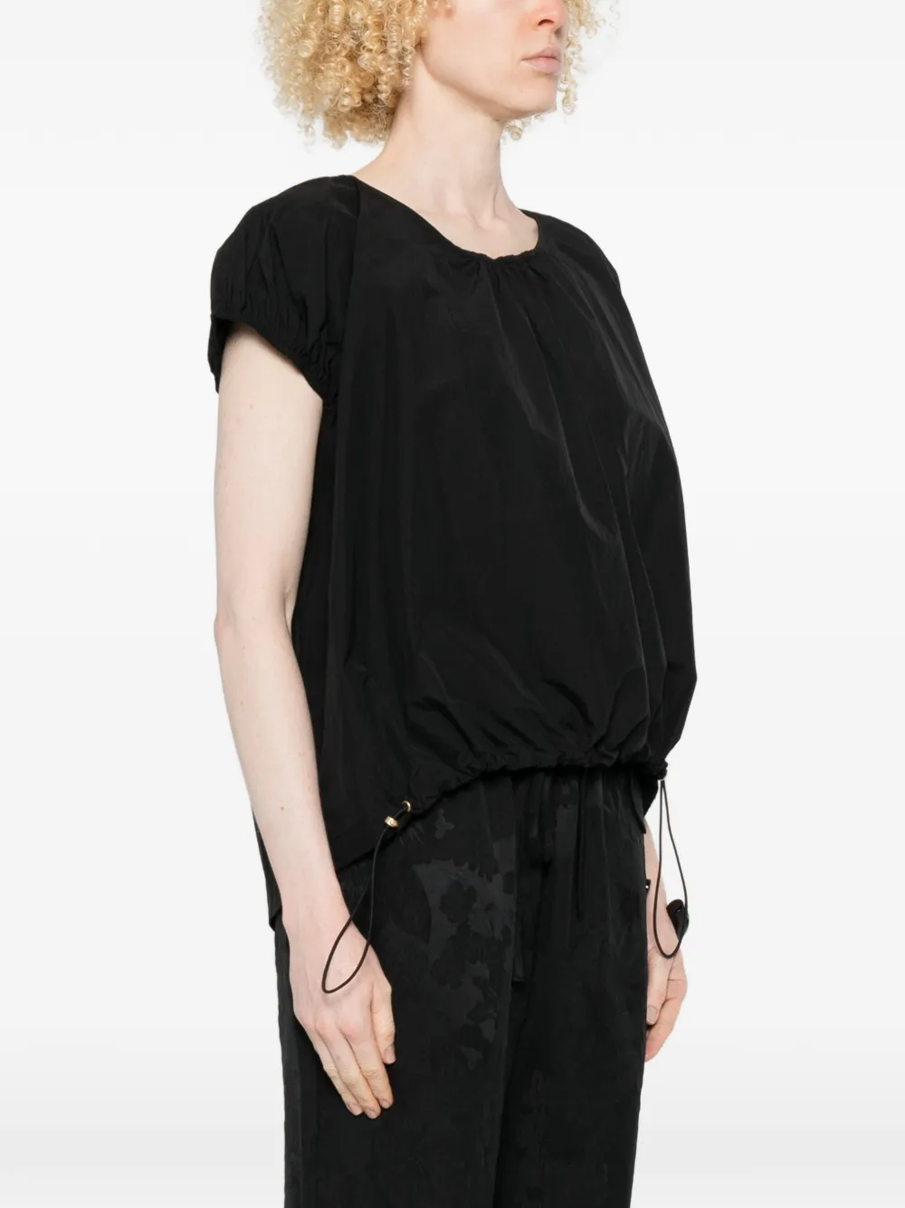  Psophia Crew-neck Blouse - Black 