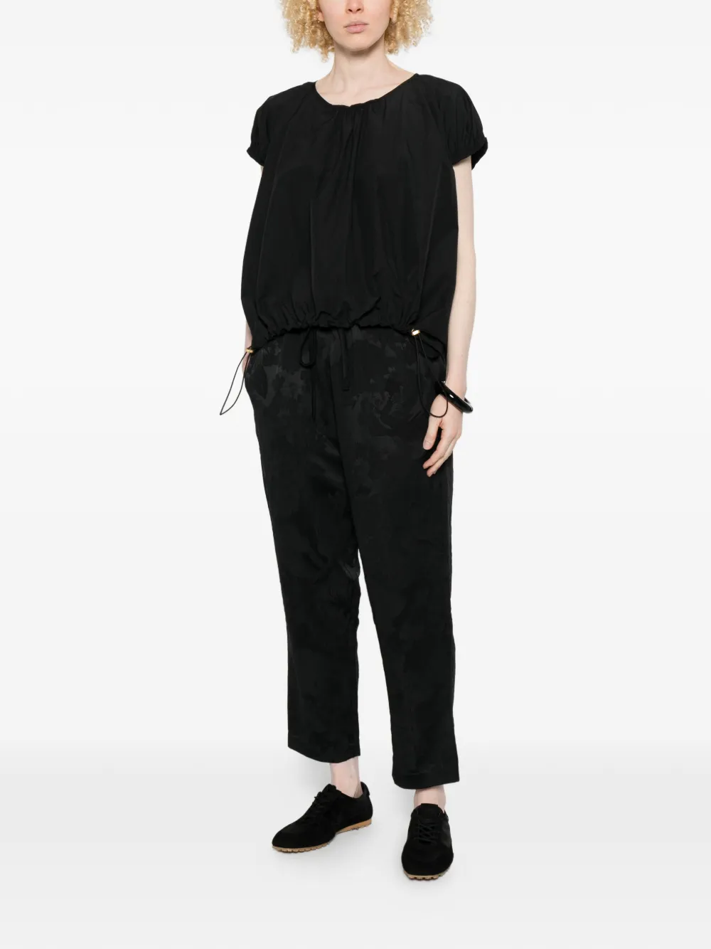  Psophia Crew-neck Blouse - Black 
