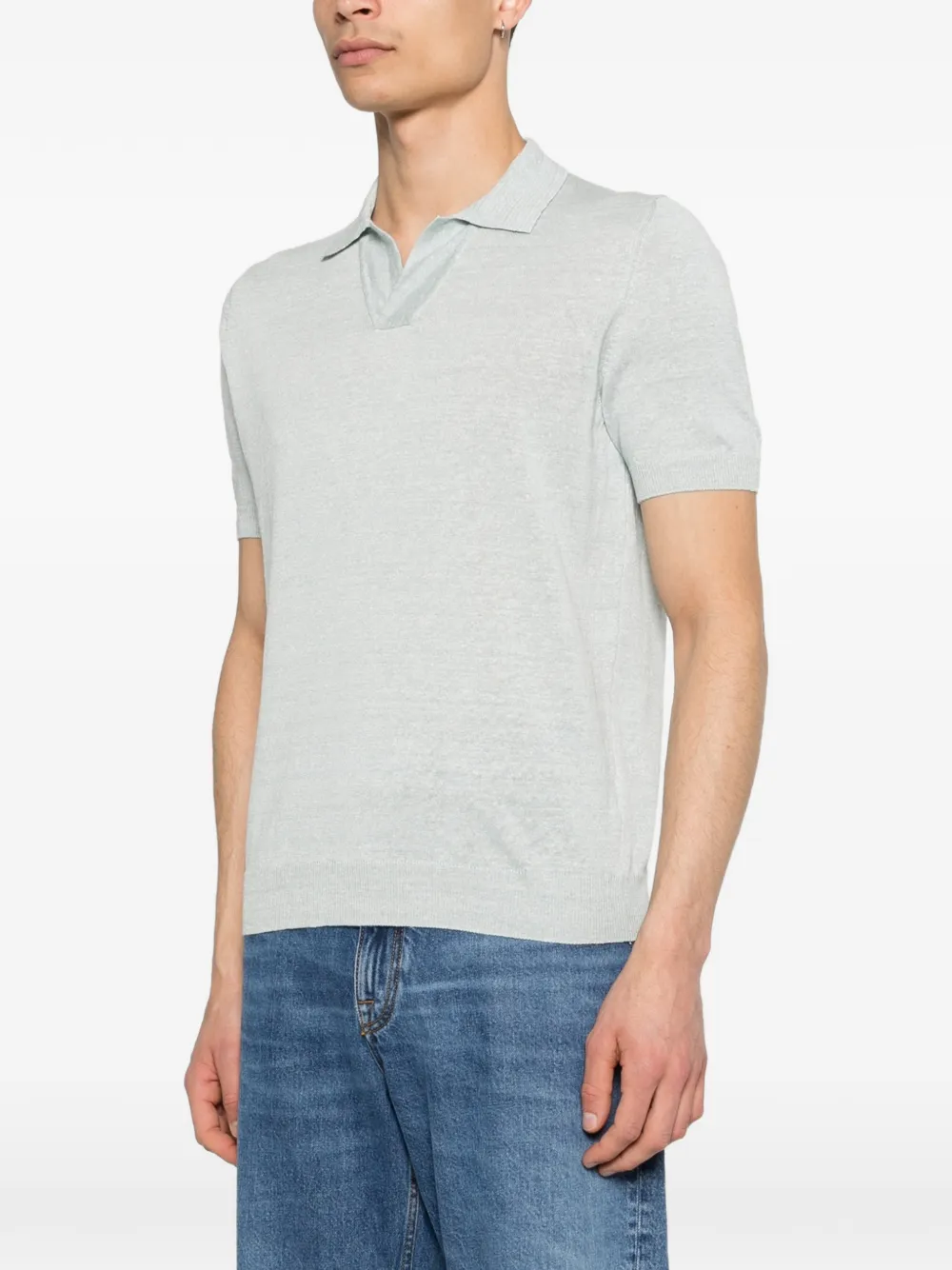 Tagliatore Keith T-shirt met V-hals Groen