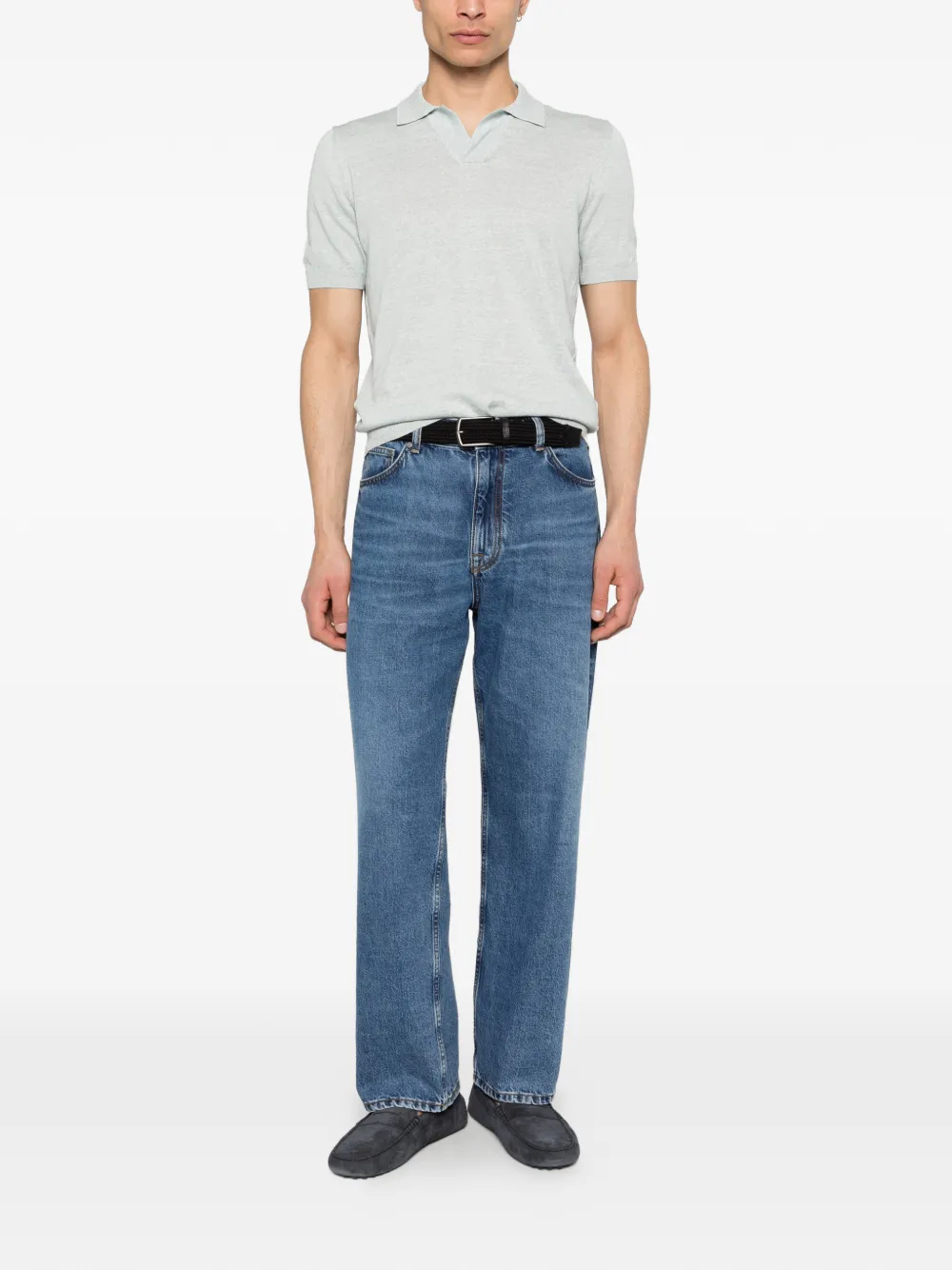 Tagliatore Keith T-shirt met V-hals Groen