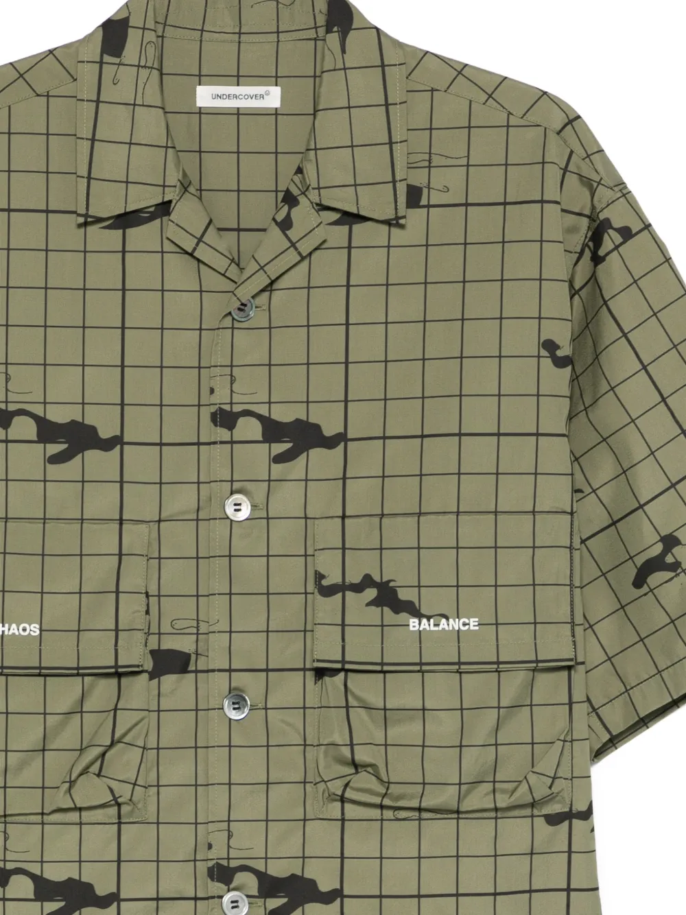  Undercover Checked-pattern Shirt - Green 