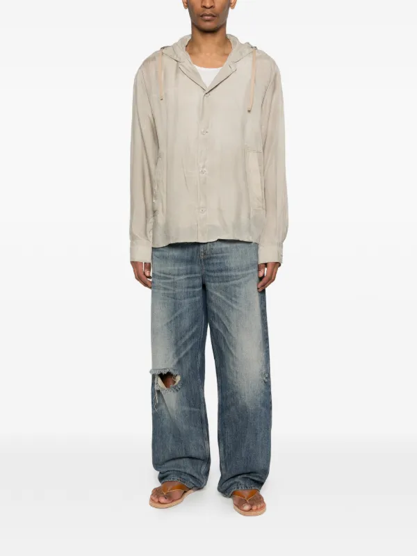 OUR LEGACY hooded-neck Shirt | Neutrals | FARFETCH ZA